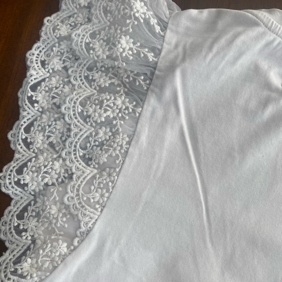 White lace sleeve top 9 - Picture 8 of 9